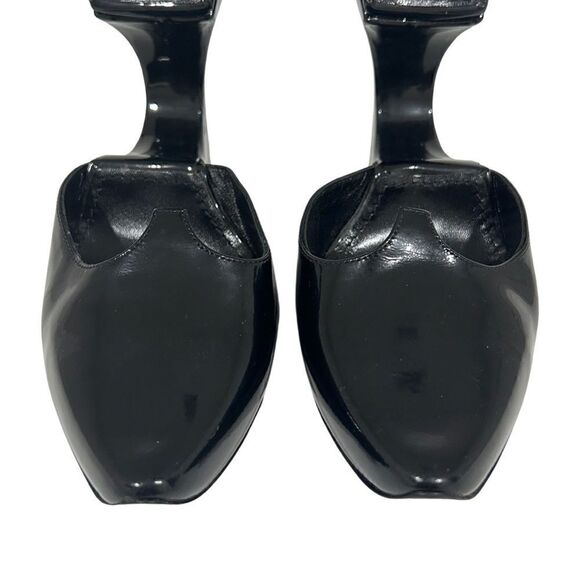 Louis Vuitton Patent Leather Extreme Babouche Hole Rip Off Pumps Size 39 - Picture 10 of 13